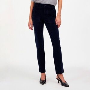 Slim Straight Corduroys, Navy